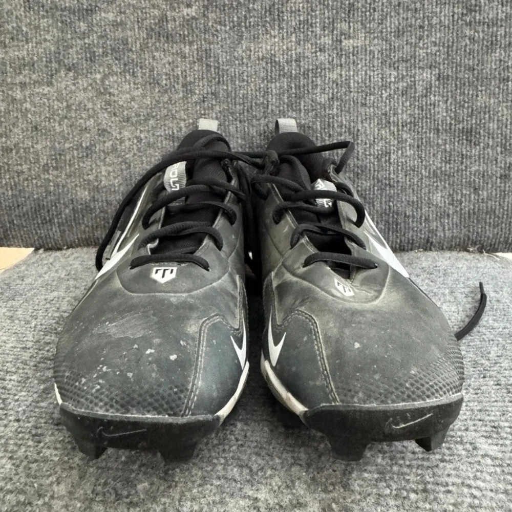 Nike Force Trout 7 Pro MCS Mens 9 Baseball Cleats Black White Fastflex CQ7644